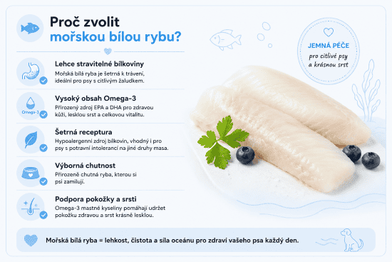 Arden Grange Sensitive Grain Free ocean fish proč zvolit mořské rby